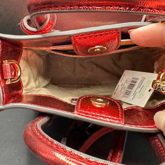 MICHAEL‎ KORS - MERCER XS Crossbody / Hand Bag - Red NWT - Picture 7 of 8